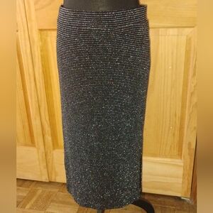 Sanctuary Black and Silver Pencil Skirt